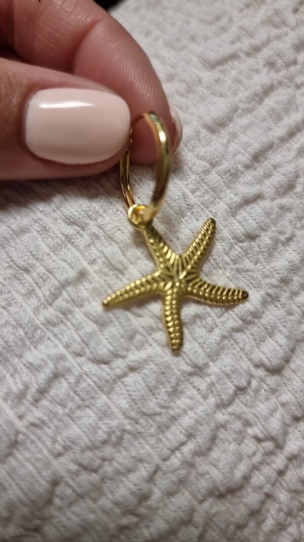 pendientes estrella gold