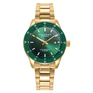 Reloj Acero Bisel Verde