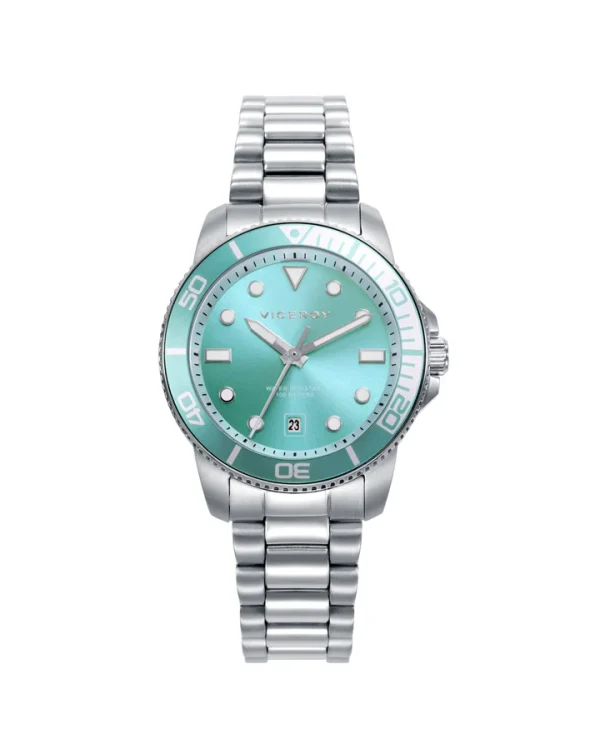 Reloj Acero Bisel Aluminio Verde