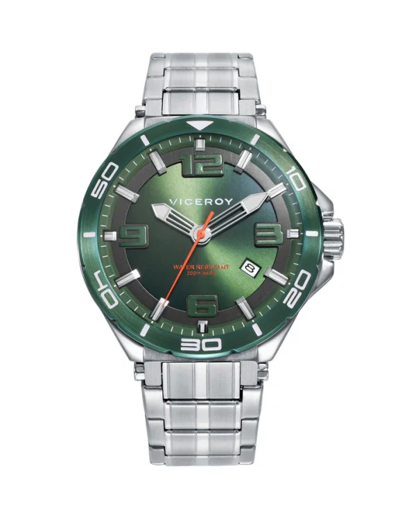 Reloj Acero Esfera Verde