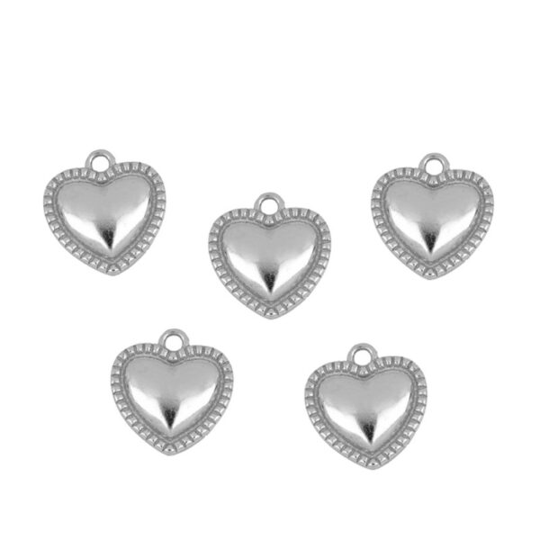 corazon ribete silver