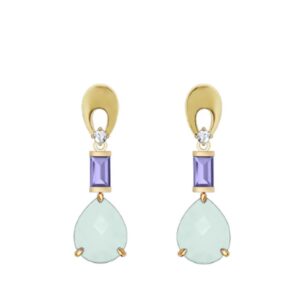pendientes plata boroe ztas verde