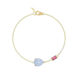 pulsera plata boroe ztas azul