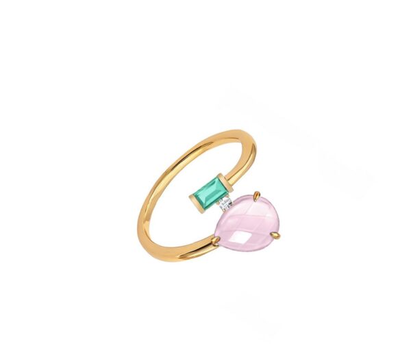 sortija plata boroe ztas rosa