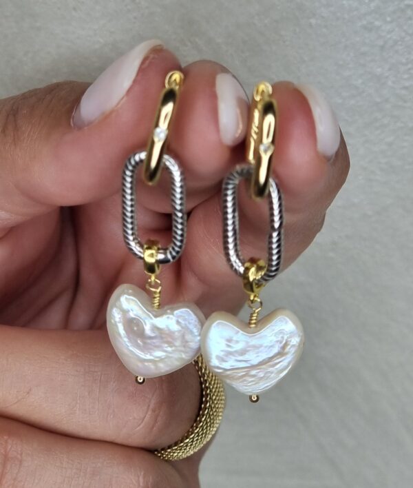 Pendientes Stela Bicolor - Imagen 3