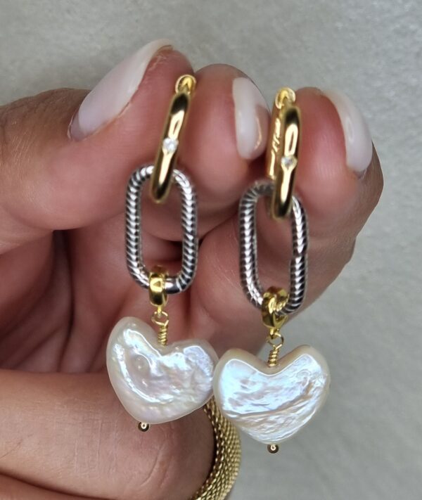 Pendientes Stela Bicolor - Imagen 4