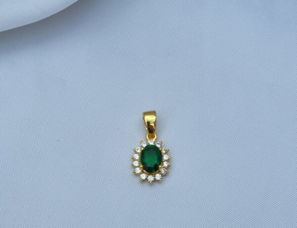 Colgante Pure Vintage Esmeralda Gold