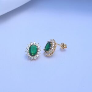 Pendientes Pure Vintage Esmeralda Gold