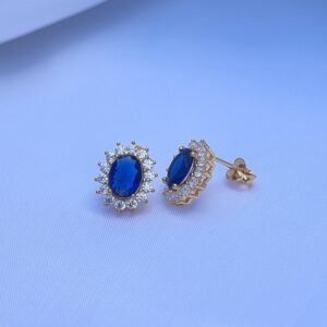 Pendientes Pure Vintage Zafiro Gold