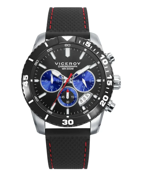 Reloj Acero Viceroy Bitono Caja Negra
