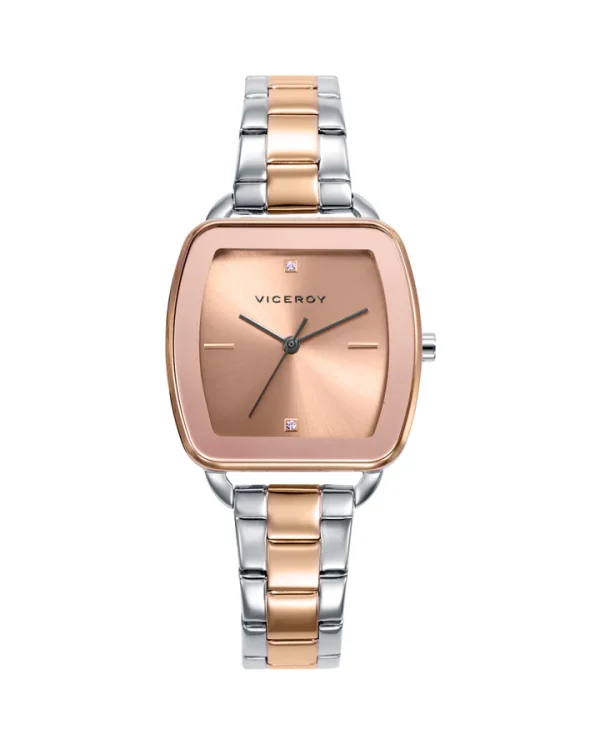Reloj Acero Viceroy Bitono Ip Rosa