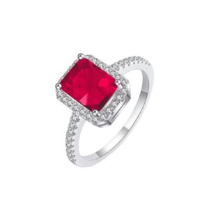 sortija plata circonitas rubi
