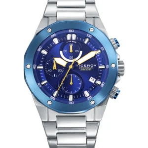 Reloj Acero Viceroy Bitono Azul